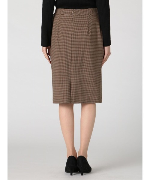 m.f.editorial（エムエフエディトリアル）の「アレキサンダージュリアンレディース/ALEXANDER JULIAN：Women ガンクラブチェック セットアップ タイトスカート（セットアップジャケットございます）（スーツスカート・レディース・ブラウン・S/LARGE/X-LARGE/MEDIUM）」の11枚目の写真