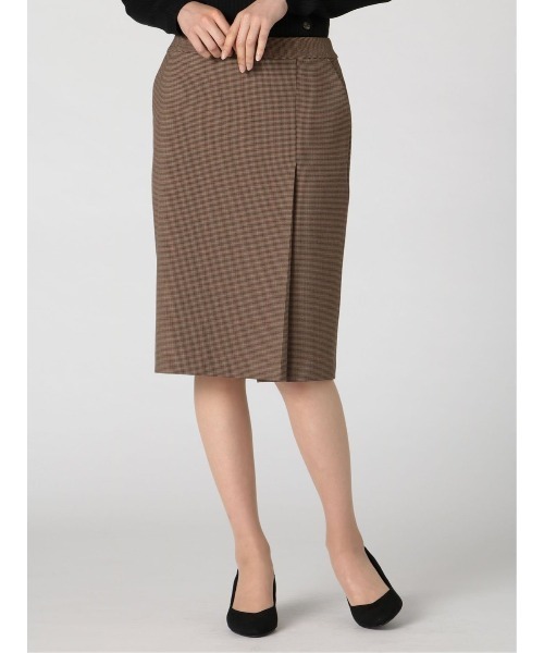 m.f.editorial（エムエフエディトリアル）の「アレキサンダージュリアンレディース/ALEXANDER JULIAN：Women ガンクラブチェック セットアップ タイトスカート（セットアップジャケットございます）（スーツスカート・レディース・ブラウン・S/LARGE/X-LARGE/MEDIUM）」の14枚目の写真