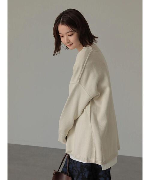 AMERICAN HOLIC(アメリカンホリック)の「Vネックダメージニットプルオーバー(ニット/セーター・レディース・アイボリー/チャコールグレー・M/L)」の13枚目の写真