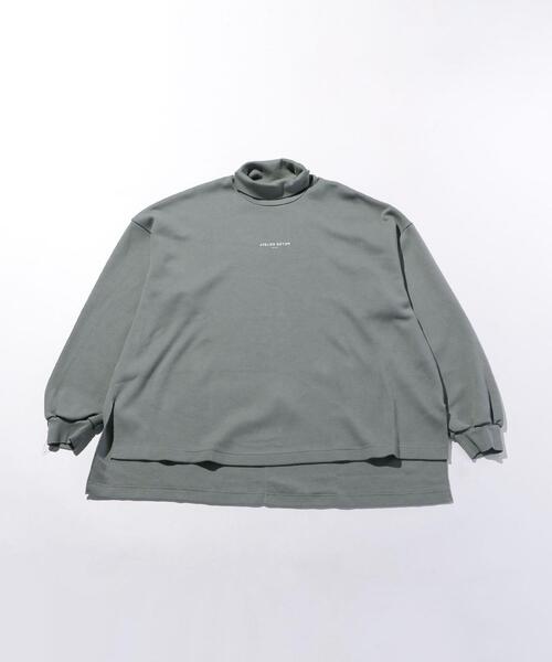 ATELIER BETON（アトリエベトン）の「＜ATELIER BETON（アトリエべトン）＞ DF HIGH NECK/カットソー（Tシャツ/カットソー・メンズ・ベージュ/ダークグレー・2/3）」の2枚目の写真