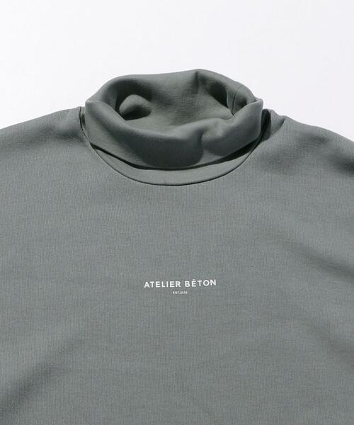 ATELIER BETON（アトリエベトン）の「＜ATELIER BETON（アトリエべトン）＞ DF HIGH NECK/カットソー（Tシャツ/カットソー・メンズ・ベージュ/ダークグレー・2/3）」の10枚目の写真