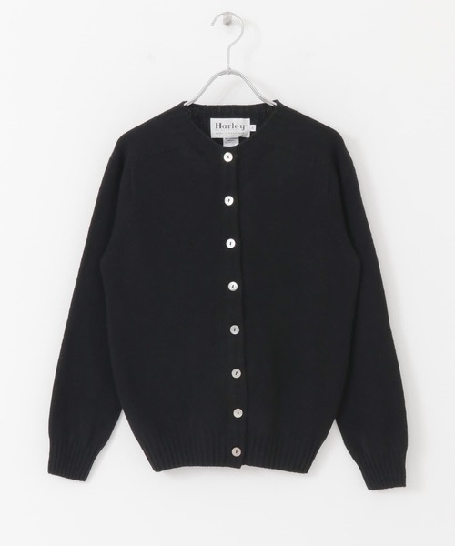 かぐれ - かぐれ HARLEY OF SCOTLAND ラムウール カーディガン 美品ハーレーオブスコットランド かぐれ別注 長袖カーディガン