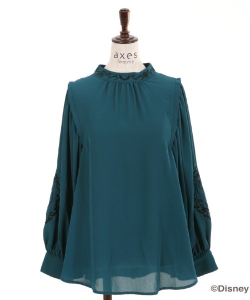 axes femme(アクシーズファム)の「ディズニーヴィランズ/BL(シャツ/ブラウス・レディース・キナリ/ブルーグリーン/ブラック・MEDIUM)」の15枚目の写真