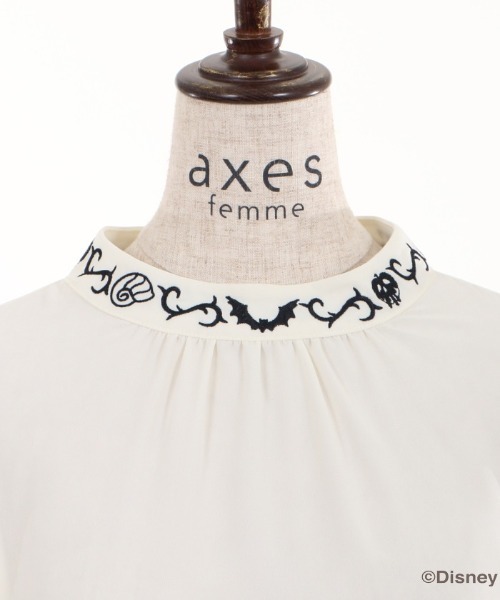 axes femme(アクシーズファム)の「ディズニーヴィランズ/BL(シャツ/ブラウス・レディース・キナリ/ブルーグリーン/ブラック・MEDIUM)」の6枚目の写真