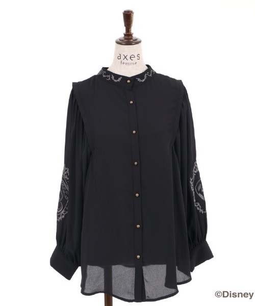axes femme(アクシーズファム)の「ディズニーヴィランズ/BL(シャツ/ブラウス・レディース・キナリ/ブルーグリーン/ブラック・MEDIUM)」の18枚目の写真