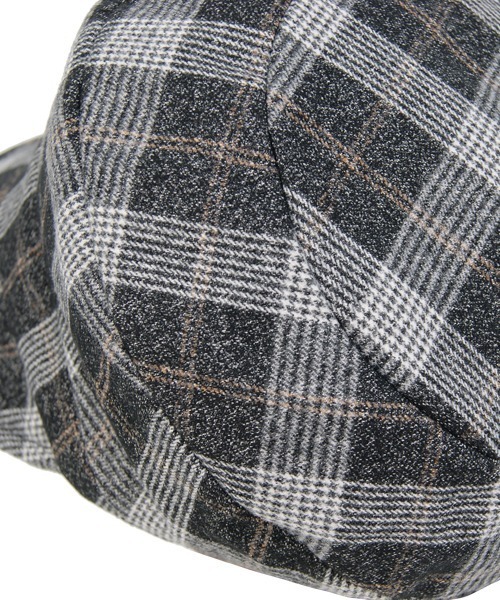 polcadot（ポルカドット）の「チェック&ブラック キャスケット（キャスケット・レディース・ブラック系/ブラック/ブラウン系/グレー系・FREE）」の10枚目の写真