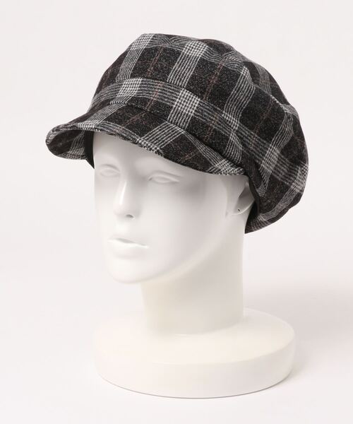 polcadot（ポルカドット）の「チェック&ブラック キャスケット（キャスケット・レディース・ブラック系/ブラック/ブラウン系/グレー系・FREE）」の8枚目の写真
