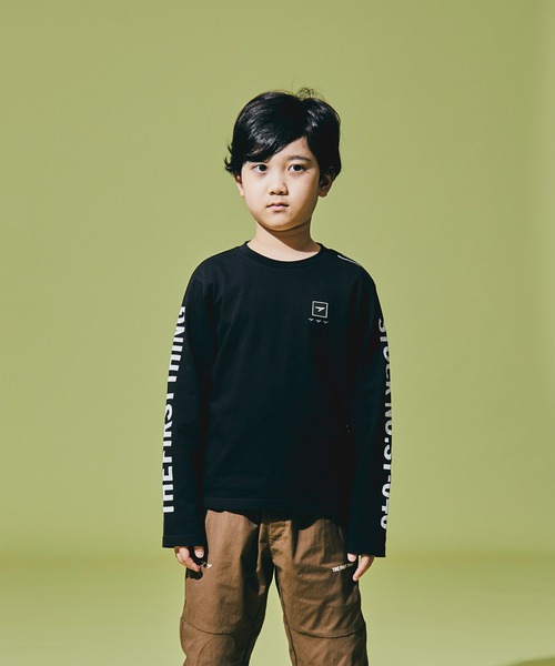 瞬足（シュンソク）の「瞬足/キッズ/アームスウィングロングスリーブTシャツ/SSA1040（Tシャツ/カットソー・キッズ・ブルー/ホワイト/ブラック/ブラウン・XL/S/L/M）」の2枚目の写真