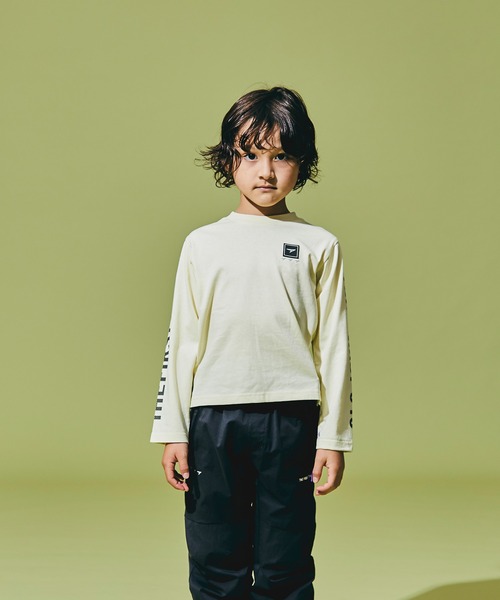 瞬足（シュンソク）の「瞬足/キッズ/アームスウィングロングスリーブTシャツ/SSA1040（Tシャツ/カットソー・キッズ・ブルー/ホワイト/ブラック/ブラウン・XL/S/L/M）」の5枚目の写真