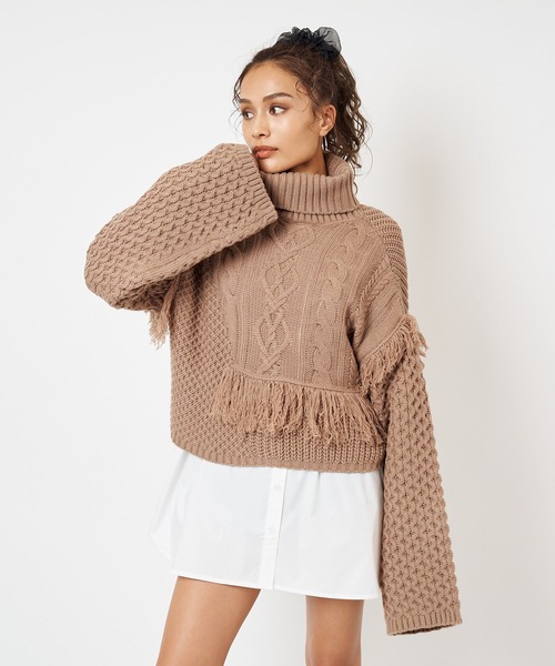 SPIRALGIRL(スパイラルガール)の「Aラインオーバーシャツ(シャツ/ブラウス・レディース・オフホワイト/ストライプ・FREE)」の12枚目の写真