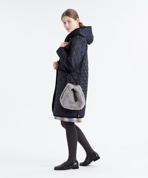 MACKINTOSH PHILOSOPHY（ﾏｯｷﾝﾄｯｼｭ ﾌｨﾛｿﾌｨｰ）の「＜LINDETH＞キルティングロングコート（その他アウター・レディース・ホワイト系その他/ダークネイビー・38/36）」の19枚目の写真