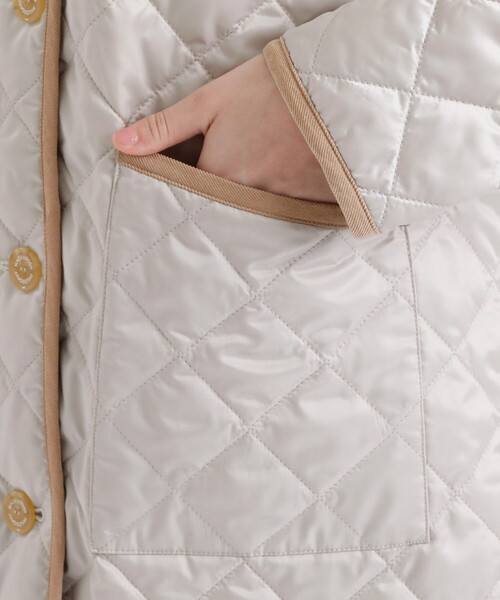 MACKINTOSH PHILOSOPHY（ﾏｯｷﾝﾄｯｼｭ ﾌｨﾛｿﾌｨｰ）の「＜LINDETH＞キルティングロングコート（その他アウター・レディース・ホワイト系その他/ダークネイビー・38/36）」の16枚目の写真