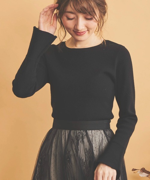NOELA（ノエラ）の「刺繍衿ニット（ニット/セーター・レディース・ブラウン/ブラック/オフホワイト・フリー）」の17枚目の写真