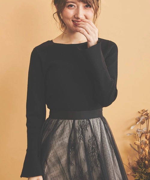 NOELA（ノエラ）の「刺繍衿ニット（ニット/セーター・レディース・ブラウン/ブラック/オフホワイト・フリー）」の18枚目の写真