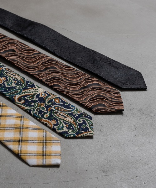 kutir（クティール）の「アソート柄ネクタイ（ネクタイ・メンズ・ブラック/ダークブラウン/ネイビー/イエロー・FREE）」の7枚目の写真