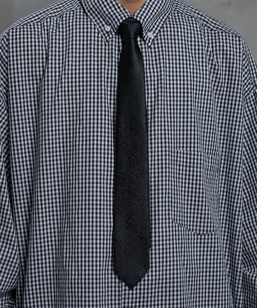 kutir（クティール）の「アソート柄ネクタイ（ネクタイ・メンズ・ブラック/ダークブラウン/ネイビー/イエロー・FREE）」の9枚目の写真