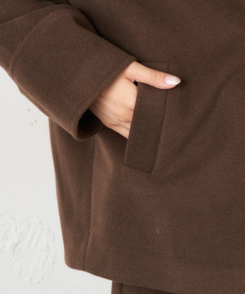 MIIA(ミーア)の「カルゼショートコート(その他アウター・レディース・パープル/ブラウン/ブルー・FREE)」の5枚目の写真