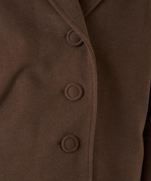 MIIA(ミーア)の「カルゼショートコート(その他アウター・レディース・パープル/ブラウン/ブルー・FREE)」の7枚目の写真