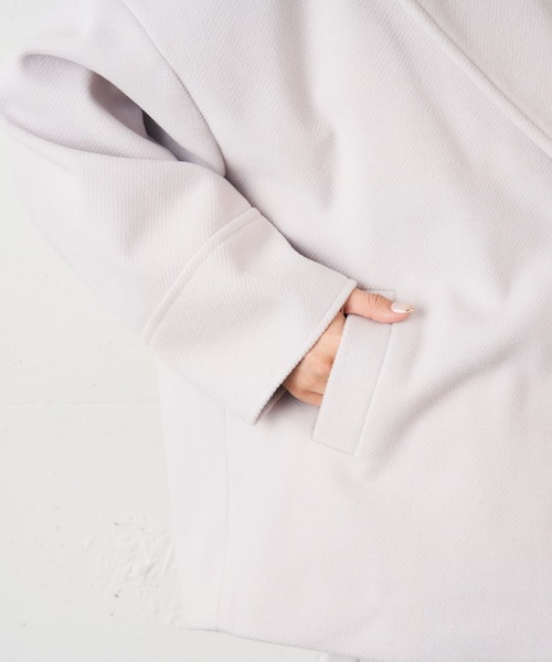 MIIA(ミーア)の「カルゼショートコート(その他アウター・レディース・パープル/ブラウン/ブルー・FREE)」の11枚目の写真