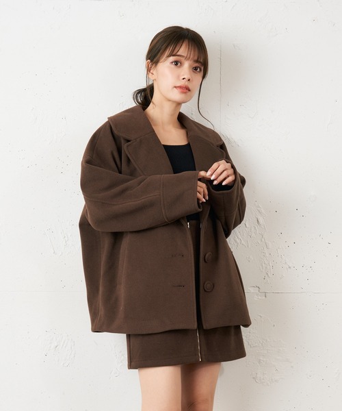 MIIA(ミーア)の「カルゼショートコート(その他アウター・レディース・パープル/ブラウン/ブルー・FREE)」の20枚目の写真