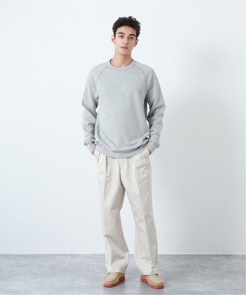 BRIEFING カーキスウェット M 新品 25年秋冬 【B-02】 長袖ポケット付き 共衿シャツ(M KH(カーキ