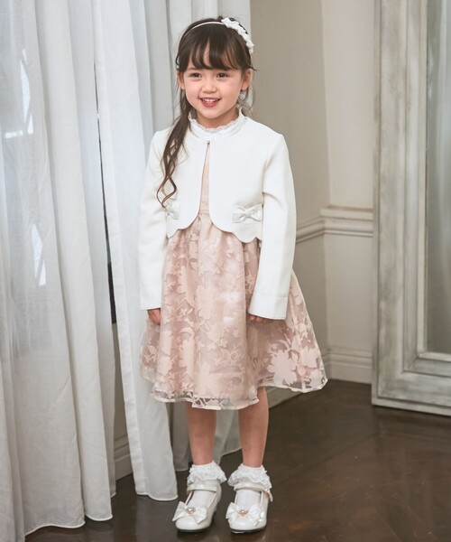 ANY(エニィ)の「透かし花柄 ワンピース(ドレス・キッズ・ネイビー系/ピンク系・110/120/130)」の8枚目の写真