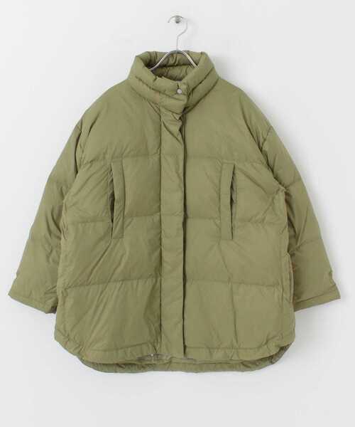 UR Lab.(アーバンリサーチラボ)の「ラウンドヘムダウンジャケット(ダウンジャケット/コート・レディース・オフホワイト/ブラック/カーキ・FREE)」の7枚目の写真