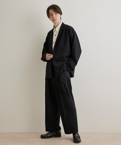 JUNRED（ジュンレッド）の「ドレープサージジャケットブルゾン（ブルゾン・メンズ・ブラック/ブルー系その他4/グレー系その他・S/L/M）」の8枚目の写真