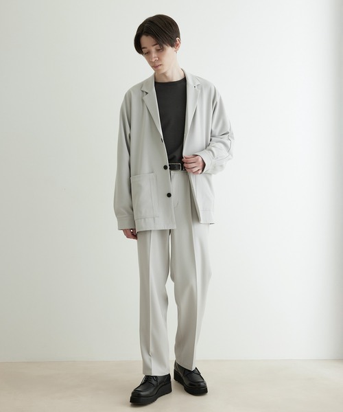 JUNRED（ジュンレッド）の「ドレープサージジャケットブルゾン（ブルゾン・メンズ・ブラック/ブルー系その他4/グレー系その他・S/L/M）」の13枚目の写真