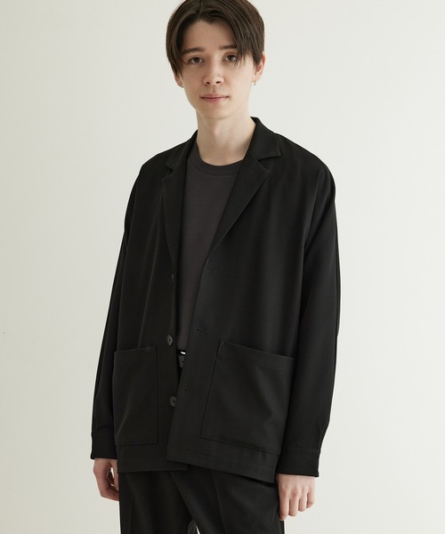 JUNRED（ジュンレッド）の「ドレープサージジャケットブルゾン（ブルゾン・メンズ・ブラック/ブルー系その他4/グレー系その他・S/L/M）」の20枚目の写真