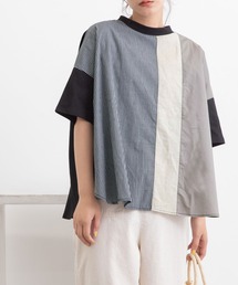 POU DOU DOU | パッチワークゆるTee(Tシャツ/カットソー)