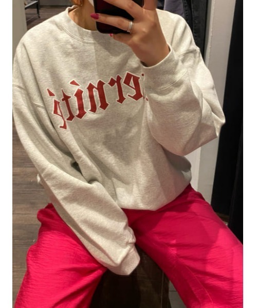 MOUSSY（マウジー）の「ETERNITE プルオーバー（スウェット・レディース・杢グレー/ネイビー/オフホワイト・FREE）」の20枚目の写真