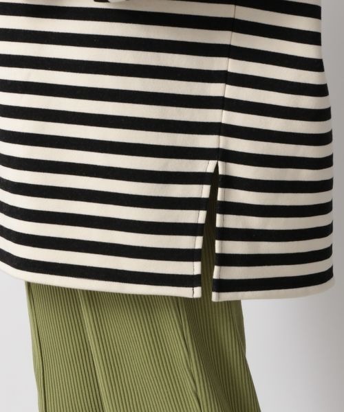 LOWRYS FARM(ローリーズファーム)の「ウラケキモウアソートボーダーLS 262266(スウェット・レディース・ホワイト/ブラック/グリーン・FREE)」の13枚目の写真