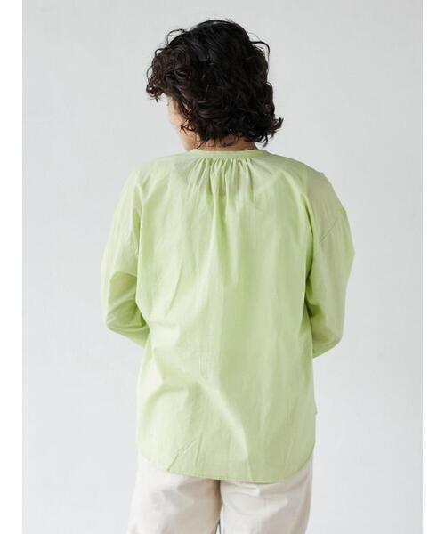 CRAFT STANDARD BOUTIQUE(クラフトスタンダードブティック)の「【インドコットン】スキッパーギャザーブラウス *◆(シャツ/ブラウス・レディース・ブラック/オフホワイト/グリーン・FREE)」の17枚目の写真