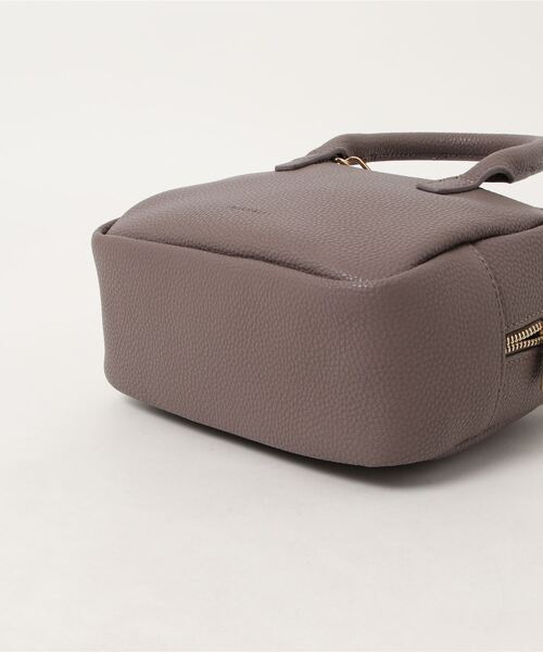 SMIR NASLI（サミールナスリ）の「【SMIR NASLI / サミールナスリ】シュリンクミニボストンバック（ボストンバッグ・レディース・ホワイト/ブラック/ベージュ/グレー・FREE）」の6枚目の写真