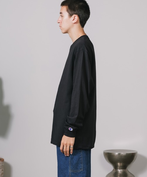 Champion（チャンピオン）の「Champion Authentic T-SHIRTS チャンピオン 5.2oz オーバーサイズ長袖Tシャツ オーバーサイズ ロンT 2026年春夏（Tシャツ/カットソー・メンズ・ブラック/グレー/ネイビー/ホワイト/ブルー/レッド・S/M/L/XL）」の8枚目の写真
