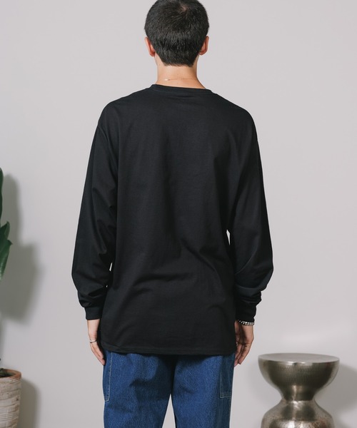 Champion（チャンピオン）の「Champion Authentic T-SHIRTS チャンピオン 5.2oz オーバーサイズ長袖Tシャツ オーバーサイズ ロンT 2026年春夏（Tシャツ/カットソー・メンズ・ブラック/グレー/ネイビー/ホワイト/ブルー/レッド・S/M/L/XL）」の9枚目の写真