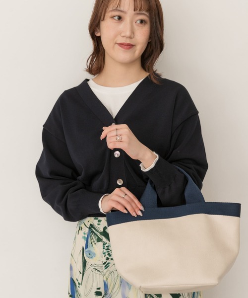 RODE SKO（ロデスコ）の「テープトートバッグ（トートバッグ・レディース・シルバー/アイボリー/グレー系その他・ONE）」の8枚目の写真