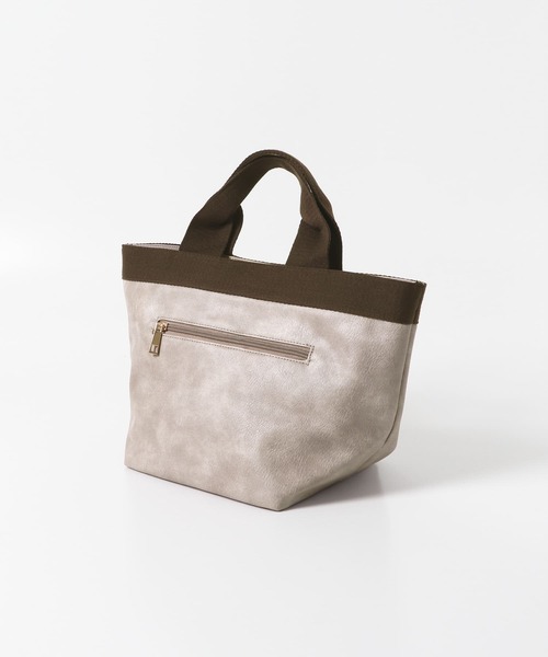 RODE SKO（ロデスコ）の「テープトートバッグ（トートバッグ・レディース・シルバー/アイボリー/グレー系その他・ONE）」の15枚目の写真