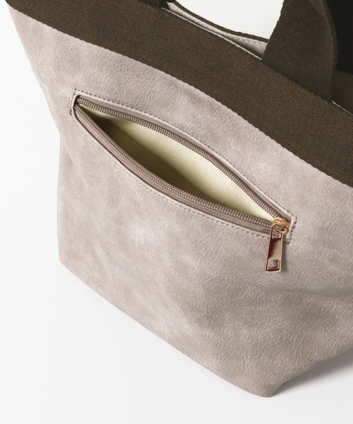 RODE SKO（ロデスコ）の「テープトートバッグ（トートバッグ・レディース・シルバー/アイボリー/グレー系その他・ONE）」の18枚目の写真