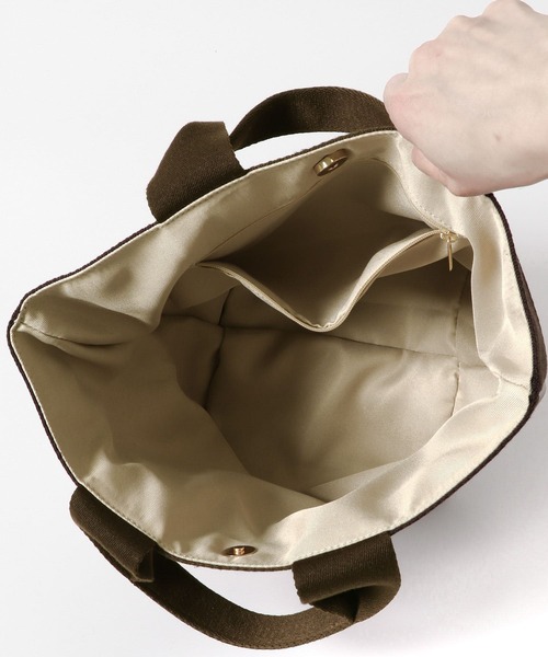 RODE SKO（ロデスコ）の「テープトートバッグ（トートバッグ・レディース・シルバー/アイボリー/グレー系その他・ONE）」の21枚目の写真