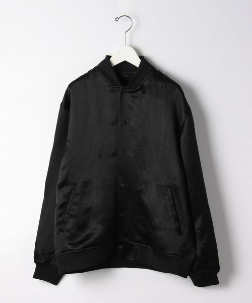 green label relaxing(グリーンレーベルリラクシング)の「アセテート アワードジャケット(スタジャン・メンズ・ブラック/グレー・M/L)」の18枚目の写真