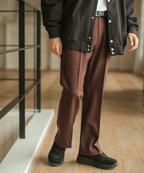 RAGEBLUE（レイジブルー）の「メランジーンズフレアパンツ＜セットアップ着用可能＞（スラックス・メンズ・ライトグレー/ブラック/ブラウン/イエロー/ピンク・MEDIUM/LARGE）」の4枚目の写真