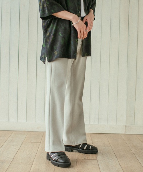 RAGEBLUE（レイジブルー）の「メランジーンズフレアパンツ＜セットアップ着用可能＞（スラックス・メンズ・ライトグレー/ブラック/ブラウン/イエロー/ピンク・MEDIUM/LARGE）」の3枚目の写真