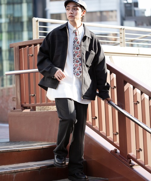 RAGEBLUE（レイジブルー）の「メランジーンズフレアパンツ＜セットアップ着用可能＞（スラックス・メンズ・ライトグレー/ブラック/ブラウン/イエロー/ピンク・MEDIUM/LARGE）」の6枚目の写真