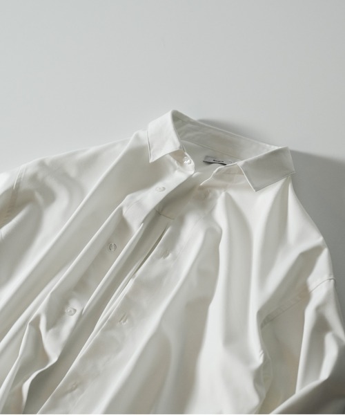 RUUBON(ルーボン)の「【RUUBON】relax regular collar shirt / リラックス レギュラーカラーシャツ (セットアップ対応)(シャツ/ブラウス・メンズ・ホワイト/ダークグレー/ブルーグレー/モカ・S/M/L)」の5枚目の写真