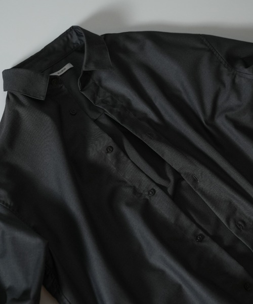 RUUBON(ルーボン)の「【RUUBON】relax regular collar shirt / リラックス レギュラーカラーシャツ (セットアップ対応)(シャツ/ブラウス・メンズ・ホワイト/ダークグレー/ブルーグレー/モカ・S/M/L)」の12枚目の写真