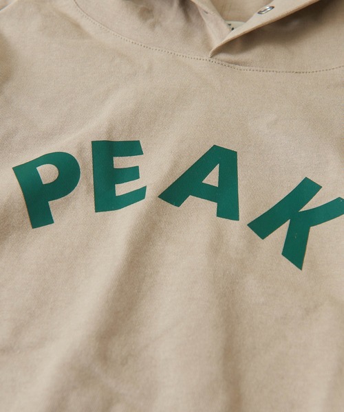 CUBE SUGAR（キューブシュガー）の「WOODSコラボ天竺アウトドアロゴプリントパーカー（パーカー・レディース・ホワイト/ブラック/ベージュ・M）」の11枚目の写真