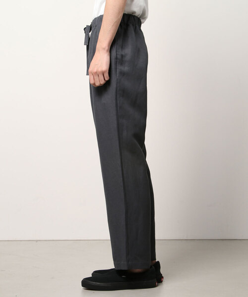 KIIT(キート)の「KIIT レーヨンリネンツイル (KIM-B99-202)(その他パンツ・メンズ・チャコール・1/2)」の2枚目の写真