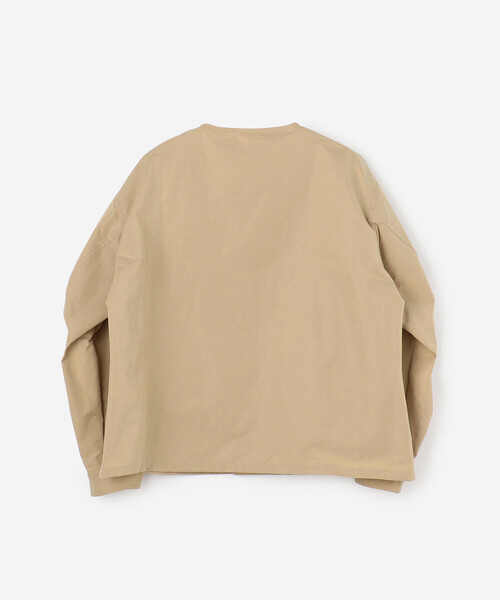 LE GLAZIK(ルグラジック)の「LE GLAZIK | ポリエステルタフタ ノーカラーブルゾン WOMEN(ノーカラージャケット・レディース・グレー/ベージュ・36)」の6枚目の写真